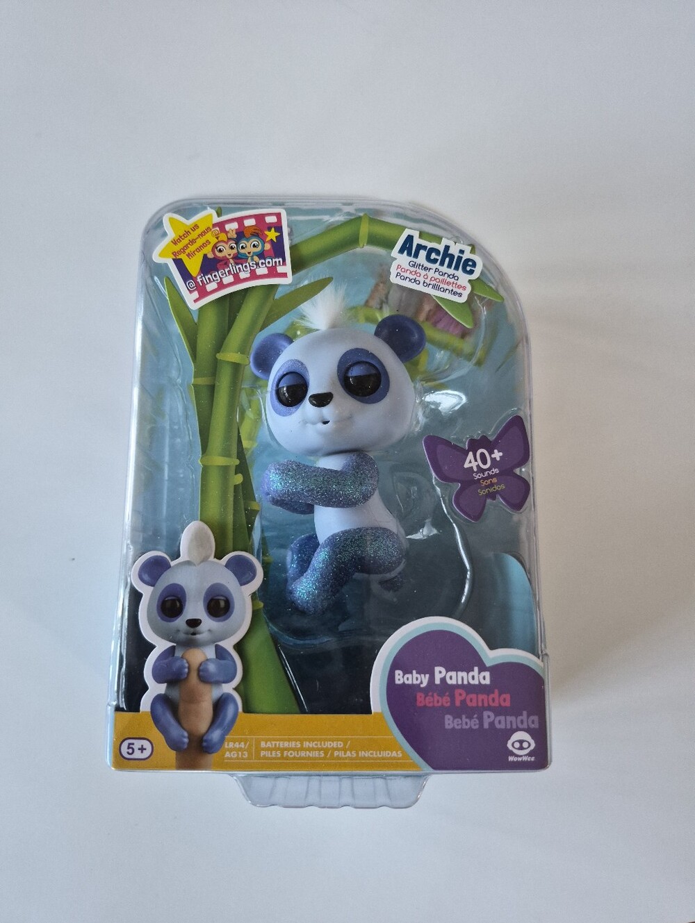 Fingerlings Archie Glitter Baby Panda New
